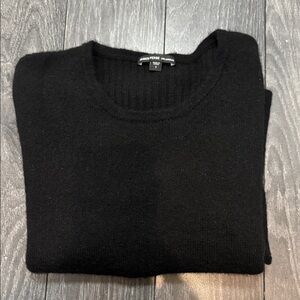 James Perse 100% Cashmere Black Sweater Size 1
